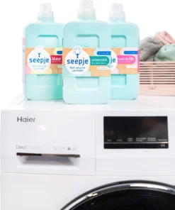 Seepje Wasfeest Pakket - 3 X Wasmiddel - 2 X Wasverzachter - Waszeep - Vlekkenverwijderaar - Natuurlijke Ingredienten - 69 Wasbeurten -Schoonmaakmiddelen 1002x1200