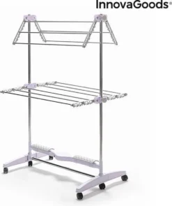 Opvouwbaar Elektrisch Droogrek Met Luchtstroom Breazy InnovaGoods (12 Stangen) 24W -Schoonmaakmiddelen 1005x1200