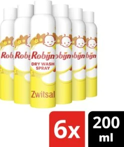 Robijn Zwitsal Dry Wash Spray - 6 X 200 Ml - Voordeelverpakking 9 Robijn Zwitsal Dry Wash Spray - 6 X 200 Ml - Voordeelverpakking -Schoonmaakmiddelen 1013x1200