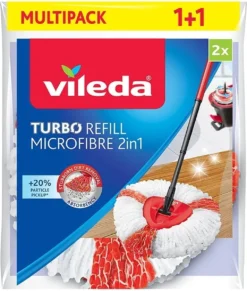 Vileda TURBO 2in1 - Vervanging - Microvezel - Bipack 23 Vileda TURBO 2in1 - Vervanging - Microvezel - Bipack -Schoonmaakmiddelen 1017x1200 3