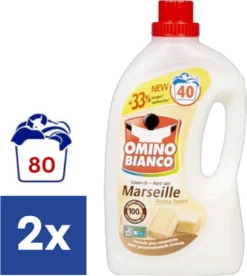 Omino Bianco Hart Van Marseille Vloeibaar Wasmiddel - 2 X 2l (80 Wasbeurten)