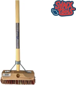 Synx Tools Luiwagen Union Mix Nylon Extra Hard 22cm - Tegel Bezem Schrobber- Bezemsteel - Schoonmaakbezem - Schrobborstels - Bezems Met Steel 150 Cm -Schoonmaakmiddelen 1073x1200 1