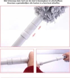 Plumeau/met Telescoopsteel/uitschuifbaar/microvezel Buigbare Borstelkop/9 X 126cm Max-lengte179cm 12 Plumeau/met Telescoopsteel/uitschuifbaar/microvezel Buigbare Borstelkop/9 X 126cm Max-lengte179cm -Schoonmaakmiddelen 1076x1200 4