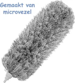 Fain® Plumeau Met Telescoopsteel – Grijs – 80 Tot 280 Cm - Uitschuifbaar – Wasbaar - Flexibel 360° Draaibaar – Duster - Microvezel Ragebol -Schoonmaakmiddelen 1082x1200 3