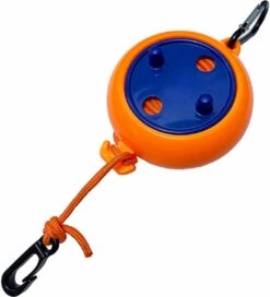 Heavy Duty Draagbare Reiswaslijn - Verstelbaar Koord - Winddichte - Antislip - Intrekbaar - Met Hangende Gesp - Buitenwaslijn Voor Kamperen, Reizen En Thuisgebruik - 8M - Oranje