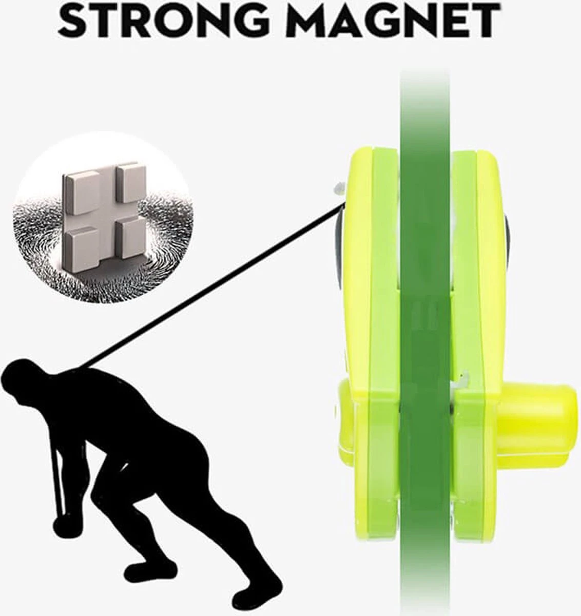 2 Stuks Magnetische Raamwisser Voor Dubbelglas - Ruitenreiniger - Ramenwasser - Magneet Ruitenwisser 3 2 Stuks Magnetische Raamwisser Voor Dubbelglas - Ruitenreiniger - Ramenwasser - Magneet Ruitenwisser - Afbeelding 3