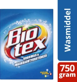 Biotex Waspoeder Voorwas & Waskrachtversterker - 750 Gram -Schoonmaakmiddelen 1132x1200