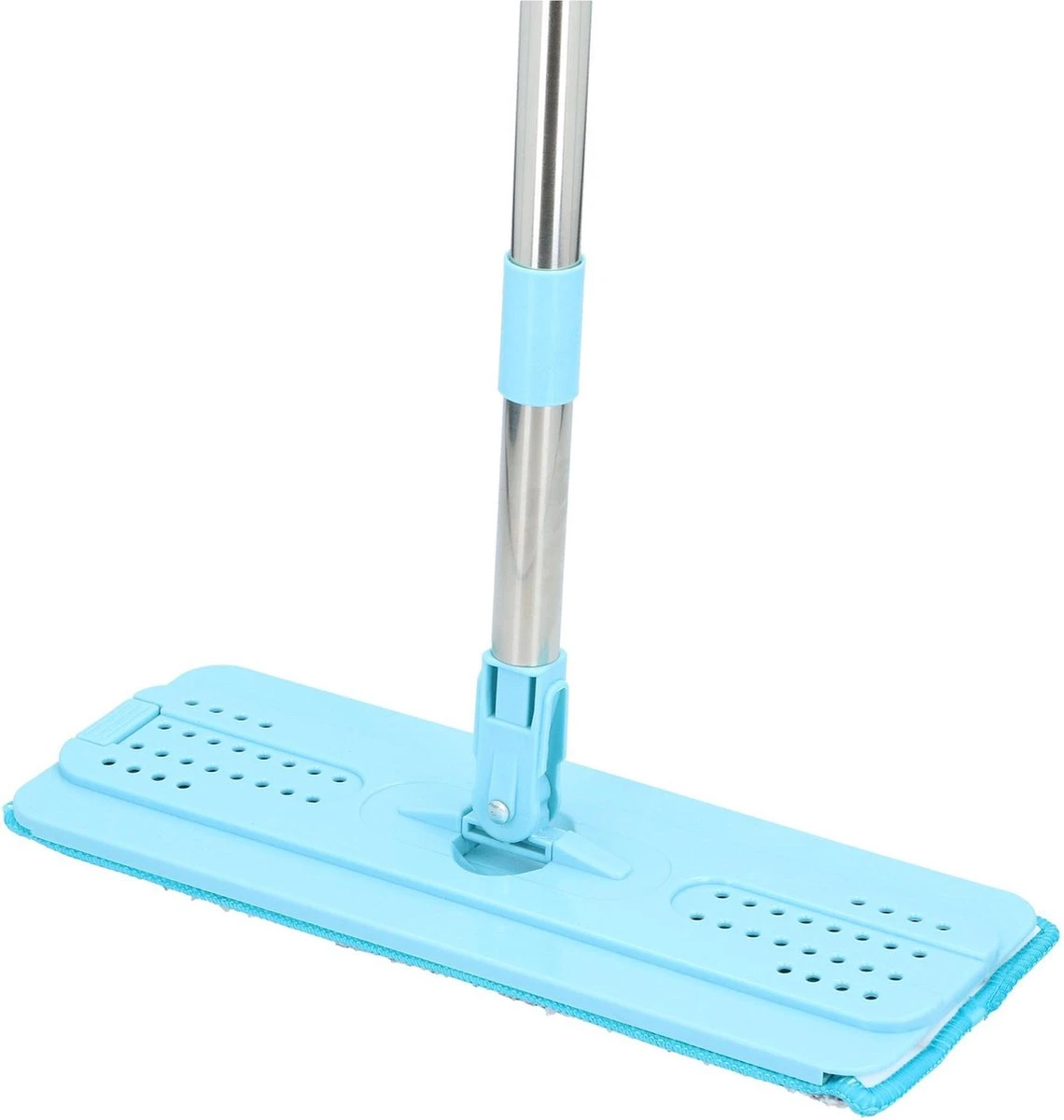 Alpina Platte Mop Met Emmer - Incl. 2 Microvezeldoeken - Voor Harde Vloeren - 360° Draaibaar 10 Alpina Platte Mop Met Emmer - Incl. 2 Microvezeldoeken - Voor Harde Vloeren - 360° Draaibaar - Afbeelding 10