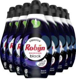 Robijn Klein & Krachtig Black Velvet Vloeibaar Wasmiddel - 8 X 19 Wasbeurten - Voordeelverpakking -Schoonmaakmiddelen 1156x1200