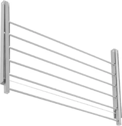 Merkloos Droogrek - Opklapbare Badkamerdroger Aan De Muur Gemonteerd - 80 Cm Wit -Schoonmaakmiddelen 1156x1200 5