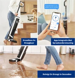 Tineco® - Draadloze Stofzuiger - Zonder Zak - Wassen En Stofzuigen - Floor One S3 Breeze - 220W Vermogen - Sterke Zuigkracht - 3-In-1 Apparaat - 4000mAh Batterij 18 Tineco® - Draadloze Stofzuiger - Zonder Zak - Wassen En Stofzuigen - Floor One S3 Breeze - 220W Vermogen - Sterke Zuigkracht - 3-In-1 Apparaat - 4000mAh Batterij -Schoonmaakmiddelen 1159x1200 4