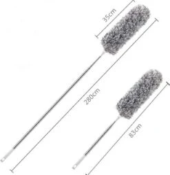 7Style Collection - Microvezel Plumeau Met Uitschuifbare Telescoopsteel Tot 280 CM - Ragebol RVS -Schoonmaakmiddelen 1171x1200 7