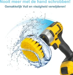 Kibani 9 Delige Borstelset Voor Boormachine - Wit, Rood, Geel - Voor Wielen, Tapijt, Bekleding, Beton En Steen | Schrobborstel – Boorborstel – Schuurborstel - Borstel Boormachine – Schoonmaakborstel – Reinigingsborstel – Tapijtreiniger - Borstelset -Schoonmaakmiddelen 1178x1200 9