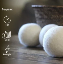 Droger Ballen Wol - Wasdroger Herbruikbare Wollen Droger Ballen - Droogballen Voor Snellere Droogtijd- Set 6 Stuks - Swilix -Schoonmaakmiddelen 1182x1200 2