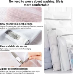 BOTC Waszakken - Wasnetten - Set Van 5 - Bescherm Je Wasgoed En Wasmachine - Transparant -Schoonmaakmiddelen 1187x1200 1