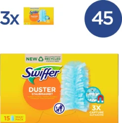 Swiffer Duster Trap & Lock Wisser - Voordeelverpakking 3 X 15 Navullingen -Schoonmaakmiddelen 1188x1200 3