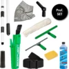 Unger All-IN-ONE Professionele Glasreinigingsset - Telescoopsteel 4m, Raamtrekker, Inwasser, Bucket+Riem, Glasdoek, Window Liquid. & Azella Spons