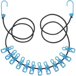 PROPLUS Pro Plus Waslijn - Elastisch - Incl. 12 Wasknijpers - Zwart / Blauw -Schoonmaakmiddelen 1195x1200 7