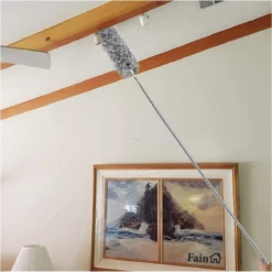 Fain® Plumeau Met Telescoopsteel – Grijs – 80 Tot 280 Cm - Uitschuifbaar – Wasbaar - Flexibel 360° Draaibaar – Duster - Microvezel Ragebol -Schoonmaakmiddelen 1198x1200 19