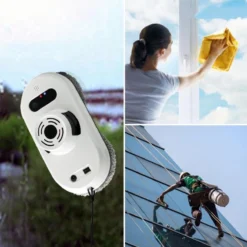 Merkloos Calodi® Robot Ramenwasser - Robot Ruitenreiniger - Ramenwasser Robot - Ramenwisser - Elektrische Glazenwasser - Incl. Afstandsbediening - Wit -Schoonmaakmiddelen 1198x1200 29