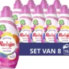 Robijn Klein & Krachtig Classics Color Pink Sensation Vloeibaar Wasmiddel - 8 X 19 Wasbeurten - Voordeelverpakking