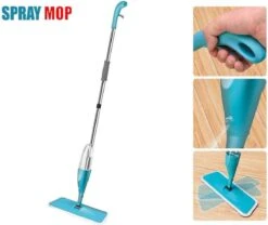 2Clean Vloermop Met Spray - Microvezel Doek - Blauw/Wit 18 2Clean Vloermop Met Spray - Microvezel Doek - Blauw/Wit -Schoonmaakmiddelen 1200x1010