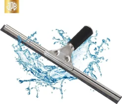 RVS Raamtrekker - 35cm - Raamwisser - Hoogwaardig RVS - Professioneel En Huishoudelijk Gebruik - Verwisselbaar Rubber