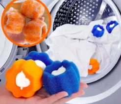 Merkloos Wasbol - Kat - Haarverwijderaar Voor Huisdieren - Haarverwijderaar - Wasbollen Voor Wasmachine - Wasbollen - 6 Stuks - Drogerballen. -Schoonmaakmiddelen 1200x1027