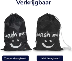 Wonair - Grote Waszak - Laundry Bag - Wash Me - 60x90cm - Zwart - Met Trekkoord 13 Wonair - Grote Waszak - Laundry Bag - Wash Me - 60x90cm - Zwart - Met Trekkoord -Schoonmaakmiddelen 1200x1031 1