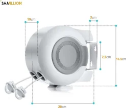Samillion Duurzame Waslijn Uittrekbaar 2x13 Meter - Gratis Wasknijpers - Waslijndraad - Roldrooglijn - Drooglijn Oprolbaar - Automatische Waslijn - Wanddroogrek - Wanddroogrek - Droogrek 13 Samillion Duurzame Waslijn Uittrekbaar 2x13 Meter - Gratis Wasknijpers - Waslijndraad - Roldrooglijn - Drooglijn Oprolbaar - Automatische Waslijn - Wanddroogrek - Wanddroogrek - Droogrek -Schoonmaakmiddelen 1200x1036 2