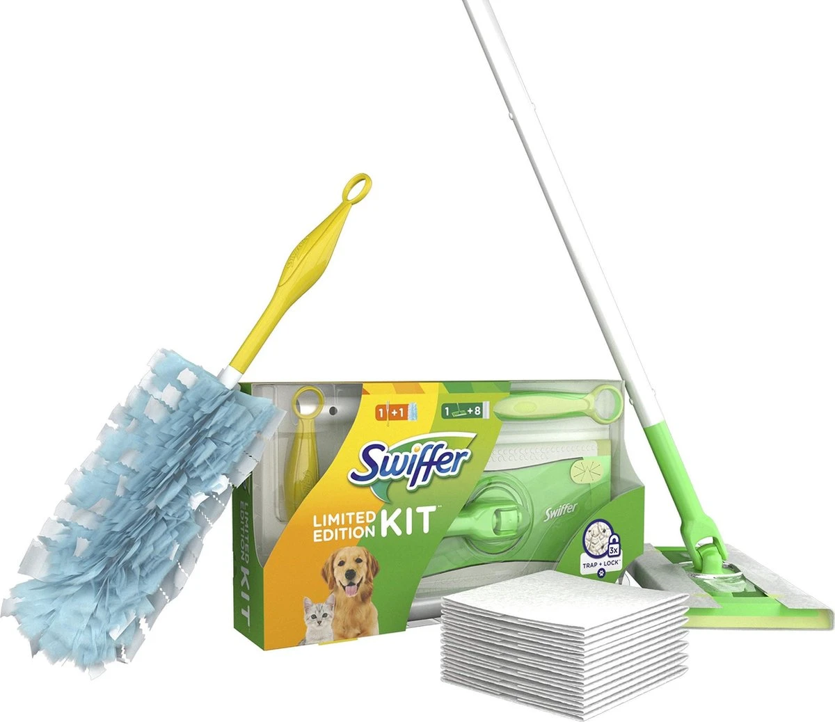 Swiffer Vloer + Duster | Combinatie Voordeel Set | Swiffer Vloer Sweeper | Swiffer Duster | 1 Swiffer Vloer + Duster | Combinatie Voordeel Set | Swiffer Vloer Sweeper | Swiffer Duster |
