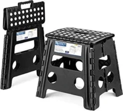 Buxibo - Kruk - Krukje - Keukentrap - Keukentrapje - Opvouwbaar Trapje - Keuken/Badkamer/Schuur Trapje - 29 X 24 X 40cm -Schoonmaakmiddelen 1200x1080 5