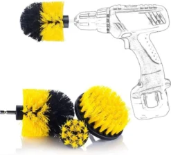 Merkloos 3 Delige Borstelset Voor Boormachine, Opzetstuk Voor Boormachine, Reinigingsborstels, Boorborstels -Schoonmaakmiddelen 1200x1083 8