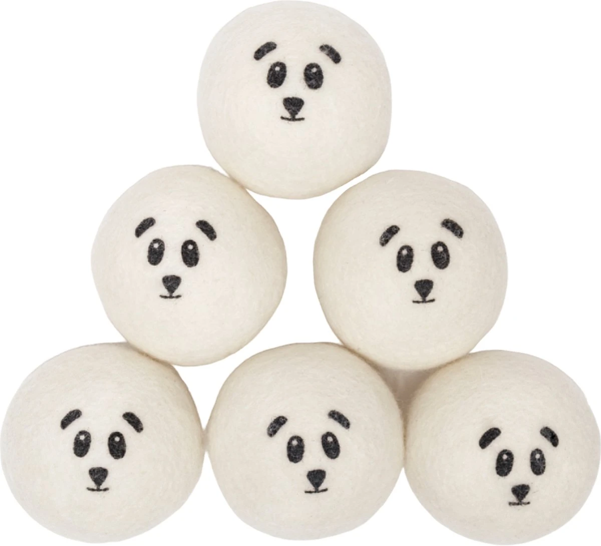 Miki's Goods® XL Wollen Drogerballen 6 Stuks - Panda Wasballen - Duurzaam - Wasbol - 100% Nieuw-Zeelandse Schapenwol - Wasbollen - Herbruikbaar- Droogballen - Snellere Droogtijd - Zuigt Dierenharen Op 2 Miki's Goods® XL Wollen Drogerballen 6 Stuks - Panda Wasballen - Duurzaam - Wasbol - 100% Nieuw-Zeelandse Schapenwol - Wasbollen - Herbruikbaar- Droogballen - Snellere Droogtijd - Zuigt Dierenharen Op - Afbeelding 2