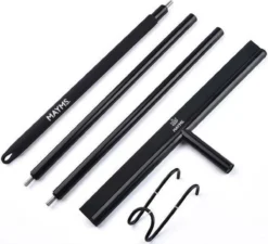 MAYMS® Vloerwisser Badkamer - Vloertrekker - Vloertrekker Met Steel - Floor Wiper - Aftrekker - RVS - Zwart - Design - Wisser - Vloerwisser Douche -Schoonmaakmiddelen 1200x1091 3