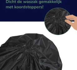 Wonair - Grote Waszak - Laundry Bag - Wash Me - 60x90cm - Zwart - Met Trekkoord 14 Wonair - Grote Waszak - Laundry Bag - Wash Me - 60x90cm - Zwart - Met Trekkoord -Schoonmaakmiddelen 1200x1097 3