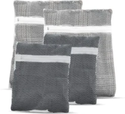 Orange85 Waszak - 4-Delige Set - Lingerie - Bh - Kleding - Met Ritssluiting - Waszakje - Groot - Klein - Wasgoed - Wasmachine - Wasnet - Polyester - Laundry Bag