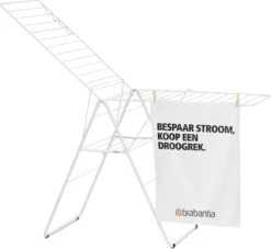 Brabantia HangOn Droogrek Inklapbaar - 25 Meter - White -Schoonmaakmiddelen 1200x1105 1