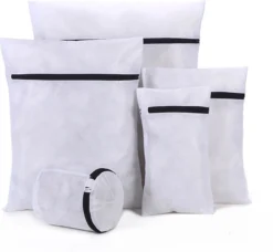 STACK Waszakken | Set Van 5 Waszakjes Met Rits - Waszak - Wasnet - Kledingzakjes - BH Was Zakjes - Laundry Bag Set Voor Ondergoed - Kleding - Delicaat Wasgoed - Wasmachine Zakjes - Wasgoed