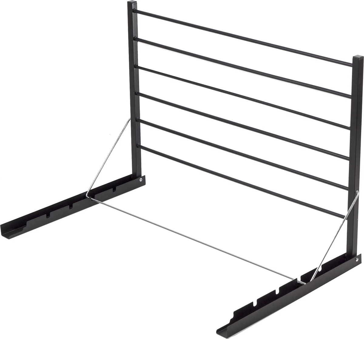 Merkloos Droogrek - Opklapbare Badkamerdroger Aan De Muur Gemonteerd - 90 Cm Zwart 6 Merkloos Droogrek - Opklapbare Badkamerdroger Aan De Muur Gemonteerd - 90 Cm Zwart - Afbeelding 6