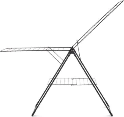 Brabantia Droogrek Inklapbaar T Model - Met Wasknijpertasje - 20 M - Matt Black -Schoonmaakmiddelen 1200x1134 5