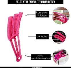 Jaloezie Reiniger - Lamellen Reiniger - Plumeau - Roze - Inclusief Voegenreiniger -Schoonmaakmiddelen 1200x1145 3