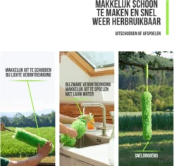 Strex Telescopische Plumeau Set Met Telescoopsteel - 60 Tot 140 Cm - Uitschuifbaar - Flexibel - Microvezel Ragebol - 5-Delige Schoonmaak Set -Schoonmaakmiddelen 1200x1146 10