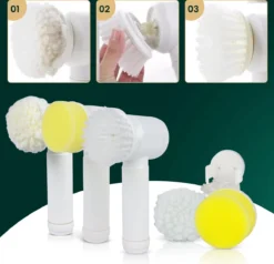 Apeiron Elektrische Schoonmaakborstel - Poetsmachine - Poliermachine - Schrobborstel - Handborstel - Werkborstel - Schrobber - Boorborstel - Wasborstel - Schoonmaakmiddelen - Reinigingsborstel - 3 Opzetstukken 20 Apeiron Elektrische Schoonmaakborstel - Poetsmachine - Poliermachine - Schrobborstel - Handborstel - Werkborstel - Schrobber - Boorborstel - Wasborstel - Schoonmaakmiddelen - Reinigingsborstel - 3 Opzetstukken -Schoonmaakmiddelen 1200x1155 4