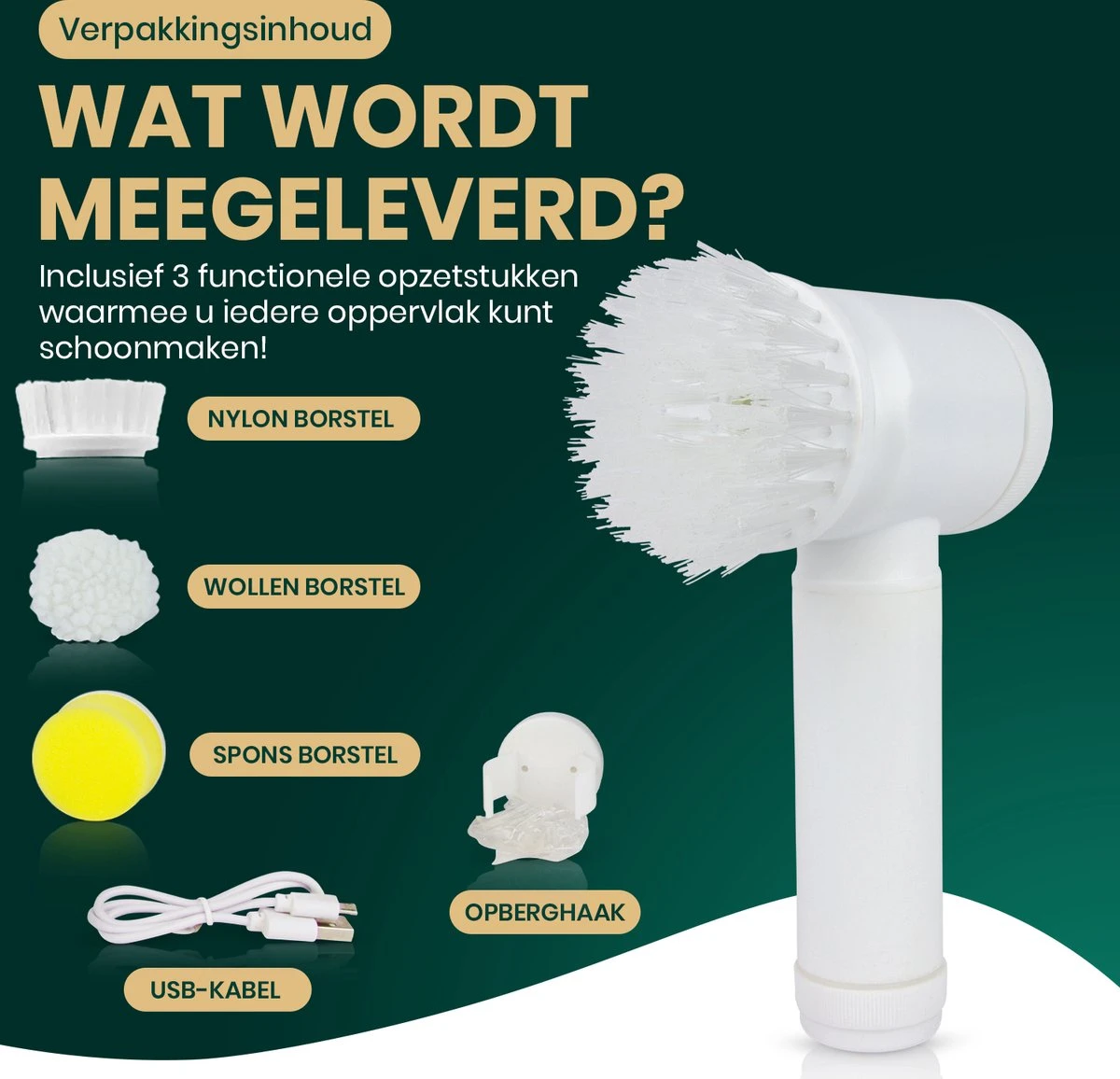 Apeiron Elektrische Schoonmaakborstel - Poetsmachine - Poliermachine - Schrobborstel - Handborstel - Werkborstel - Schrobber - Boorborstel - Wasborstel - Schoonmaakmiddelen - Reinigingsborstel - 3 Opzetstukken 6 Apeiron Elektrische Schoonmaakborstel - Poetsmachine - Poliermachine - Schrobborstel - Handborstel - Werkborstel - Schrobber - Boorborstel - Wasborstel - Schoonmaakmiddelen - Reinigingsborstel - 3 Opzetstukken - Afbeelding 6