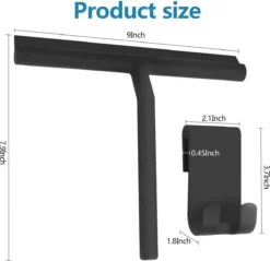 BOTC Douchewisser - Raamwisser - Silicone - 21cm X 16cm - Badkamer Accessoires -Zwart -Schoonmaakmiddelen 1200x1161 24