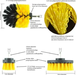 Merkloos Kibani 3 Delige Borstelset Voor Boormachine - Schrobborstel - Polypropyleen - Borstel Boormachine - Schuurborstel - Automatische Reiniging - Reinigingsborstels Voor Boormachine - Schoonmaakborstel 11 Merkloos Kibani 3 Delige Borstelset Voor Boormachine - Schrobborstel - Polypropyleen - Borstel Boormachine - Schuurborstel - Automatische Reiniging - Reinigingsborstels Voor Boormachine - Schoonmaakborstel -Schoonmaakmiddelen 1200x1164 12