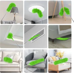 Strex Telescopische Plumeau Set Met Telescoopsteel - 60 Tot 140 Cm - Uitschuifbaar - Flexibel - Microvezel Ragebol - 5-Delige Schoonmaak Set -Schoonmaakmiddelen 1200x1174 3