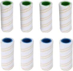 8x Roller Geel Compatible Met Karcher Floor Cleaner FC3 FC5 FC7 Cordless - Premium 20550060 2.055-006.0 Rollerset Vloerborstel Borstel Vervanging Onderdeel Set