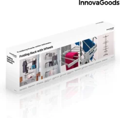 Innovagoods OPVOUWBARE WASLIJN MET WIELEN (18 STANGEN) - Waslijn - Waslijn Uittrekbaar - Drooglijn - Droogtoren - Wasrek Inklapbaar - Wasrek - Droogrek -Schoonmaakmiddelen 1200x1179 4